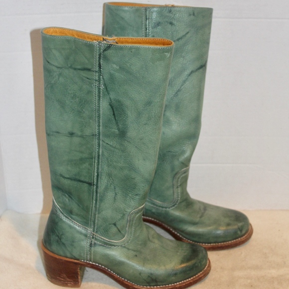 frye green boots